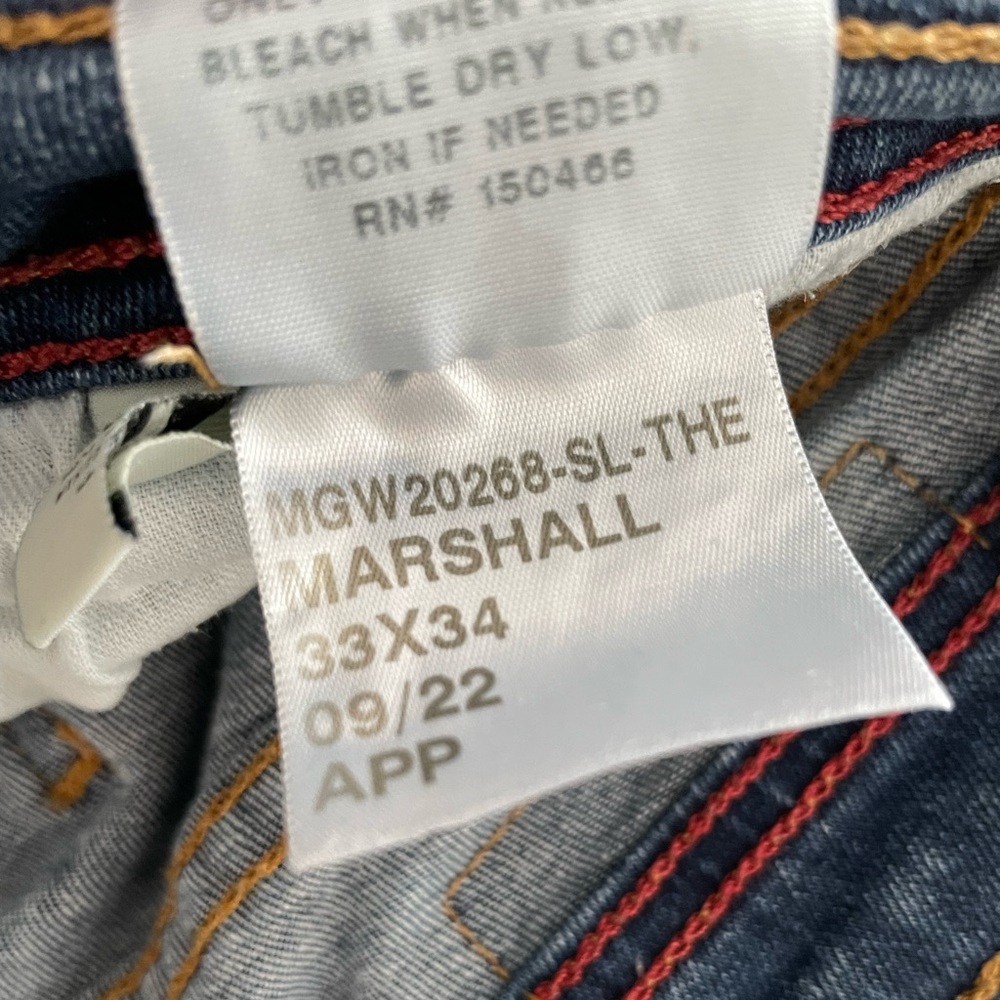 Hawker Rye “The Marshall” Men's Slim Fit Stretch Denim Jeans 33x34 - Picture 4 of 5